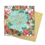 Mini Greeting Card | Thank You Bugs N Roses
